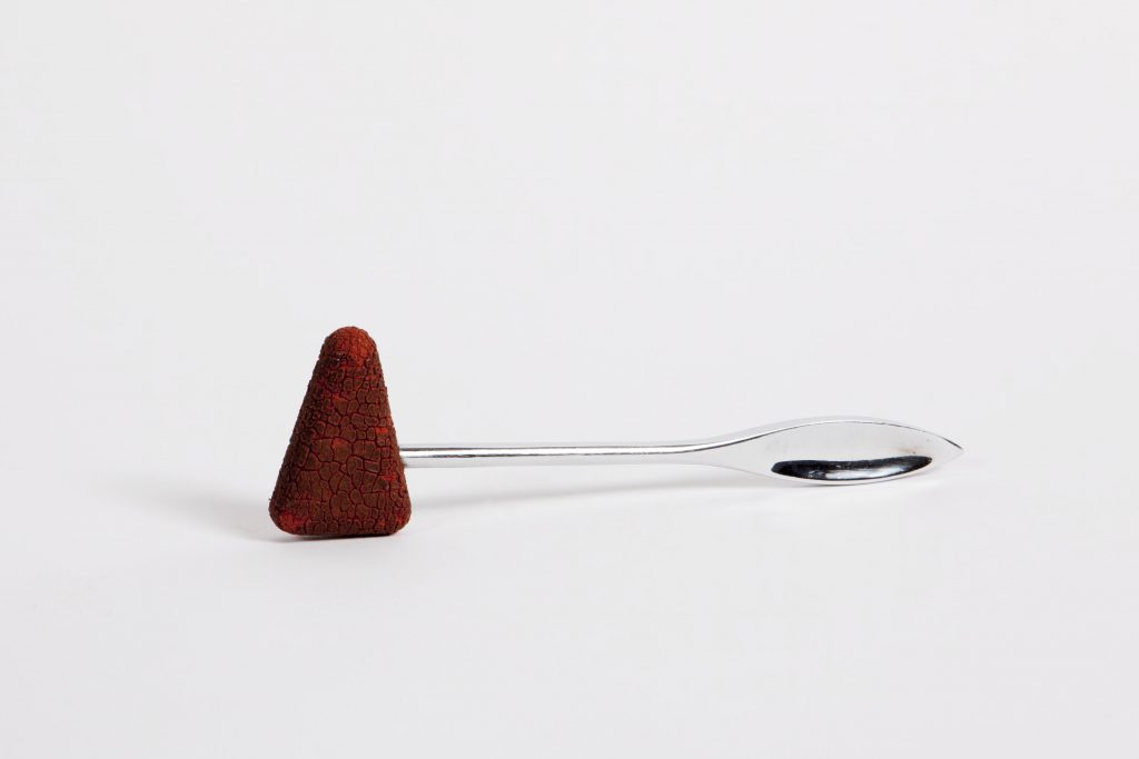 Rubber headed percussive hammer